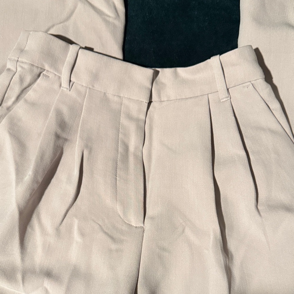 Abercrombie & Fitch Cream Curve Love Pants - Picture 5 of 6